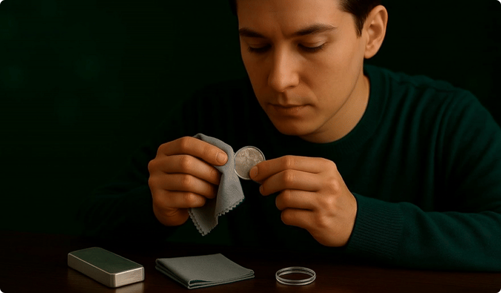 Melkeflekker” på Sølvbullion og Barer: Årsaker, Fjerning, og Påvirkning på Verdi | Myntia