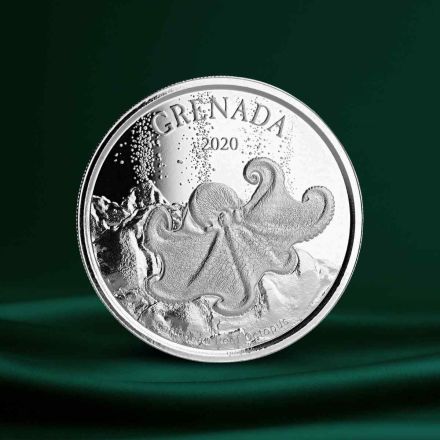 2020 EC8 Grenada Octopus – 1 oz Sølvmynt