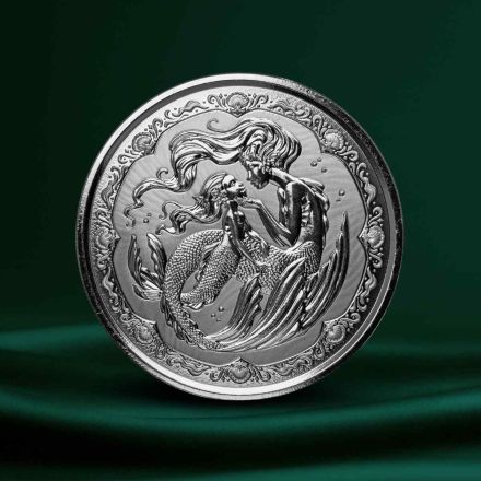 2023 Mermaid Mother & Daughter &ndash; 1 oz S&oslash;lvmynt