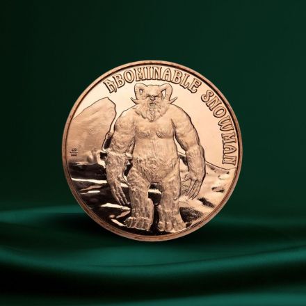 1 oz Copper Round - Cryptid Creatures: Abominable Snowman