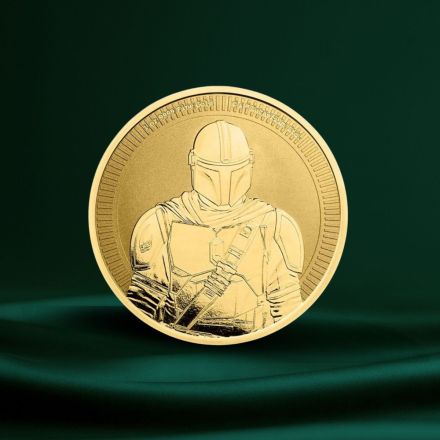 2021 Niue 1 oz Gull $250 Star Wars &laquo;The Mandalorian &raquo; BU M/Air-tite Kapsel