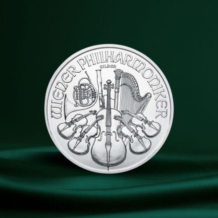 1 oz Østerriksk Philharmoniker sølvmynt fra assosiert (ulike årstall)