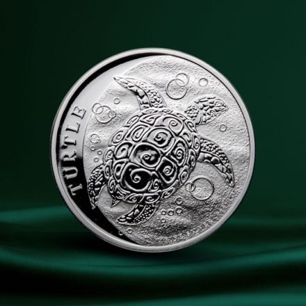 2021 Niue 1 oz Sølvmynt Hawksbill Turtle BU