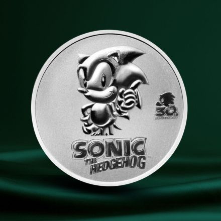 2021 Niue 1 oz Sølv Sonic the Hedgehog 30th Anniversary BU M/Kapsel