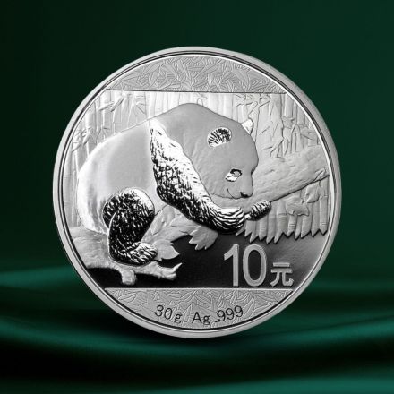 2016 Kina 30 Gram S&oslash;lv Panda BU M/kapsel