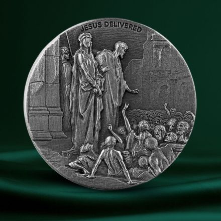 2021 2 oz Silver Coin - Biblical Series (Jesus Delivered)