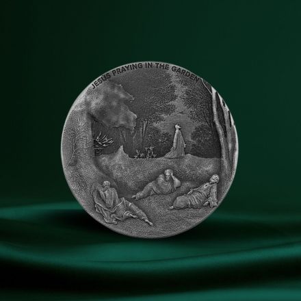 2021 2 oz Ag Coin - Biblical Series (Jesus Praying in the Garden)